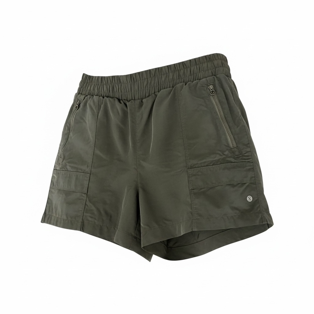 RBX Black Athletic Shorts Women’s Medium Zip Pockets Lightweight Nylon